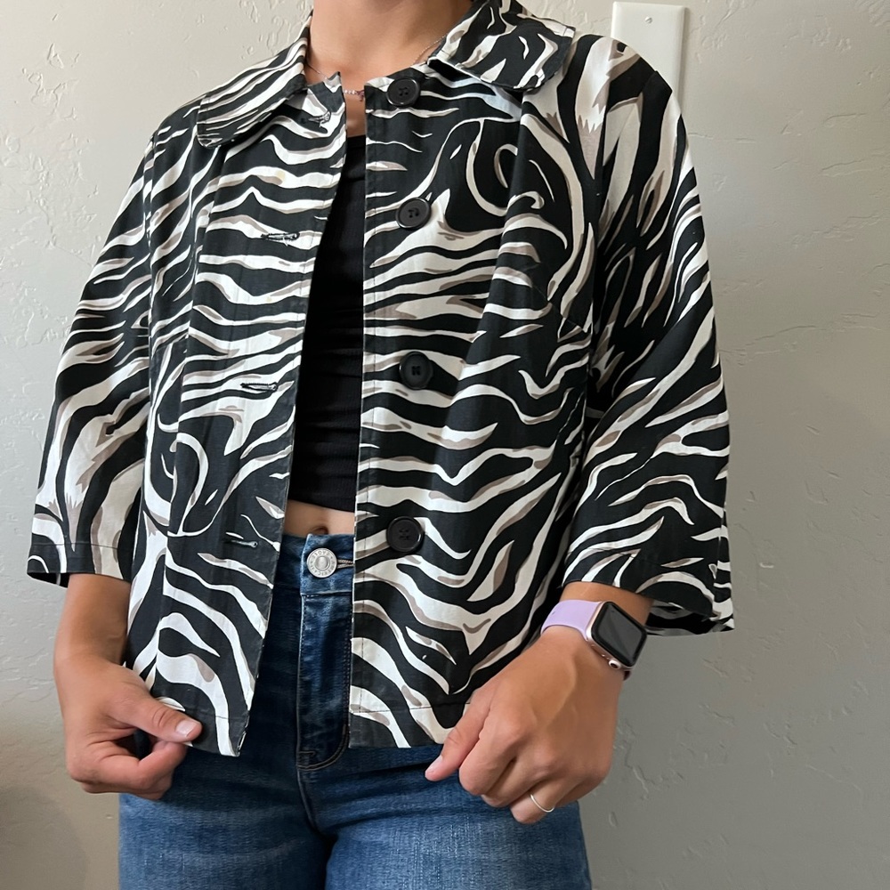 Zebra Print Jacket